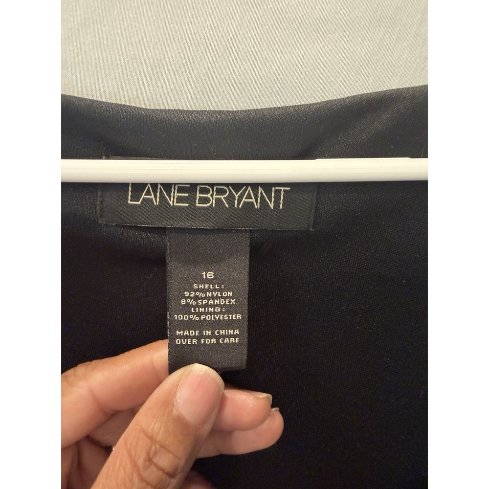 Lane Bryant Vintage Style Black Beaded Flapper Dress Great Gatsby/cocktail Sz16 - Picture 2 of 11